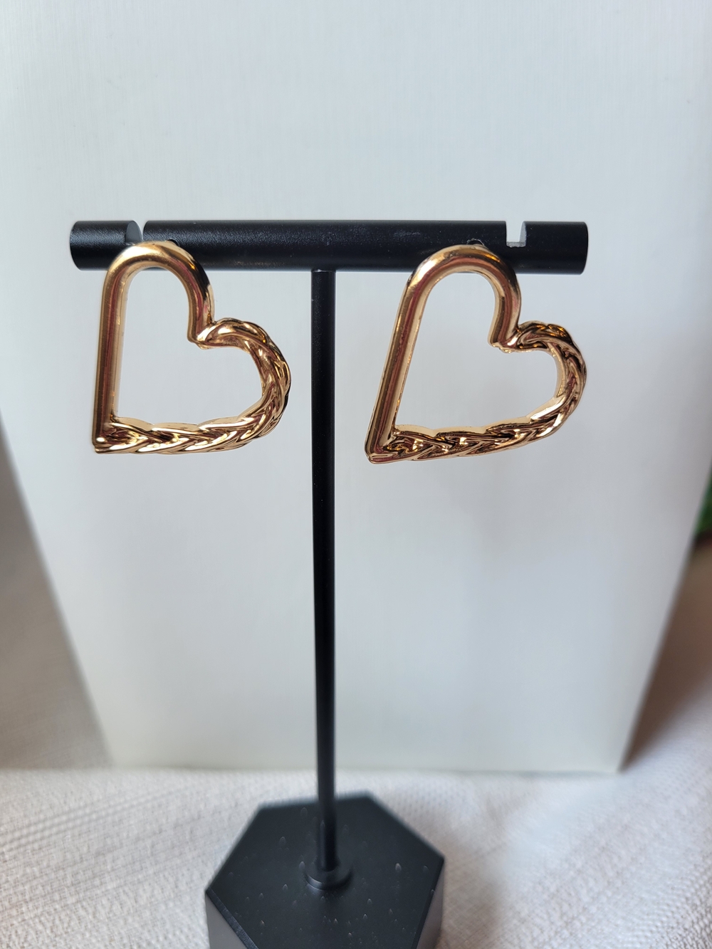 Gold Heart Earrings
